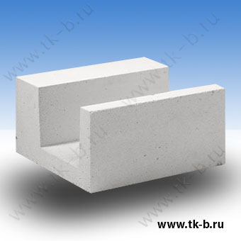 Блок газобетонный U-образный YTONG D-500 500х250х300газосиликатные блоки (газобетонные блоки)